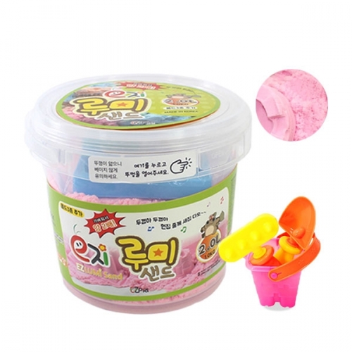 이지 루미샌드 모래놀이세트 2L 5색 놀이도구 3종 포함