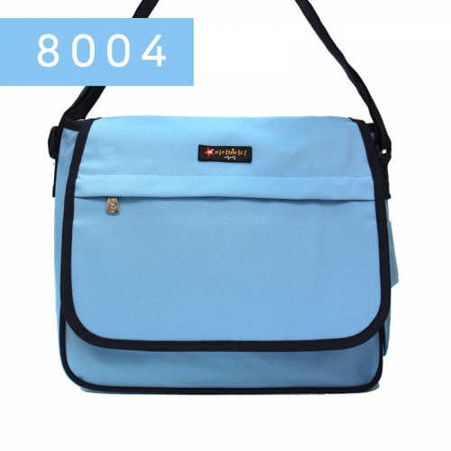 8004_하늘색 크로스 가방 학원가방 교회학교 가방