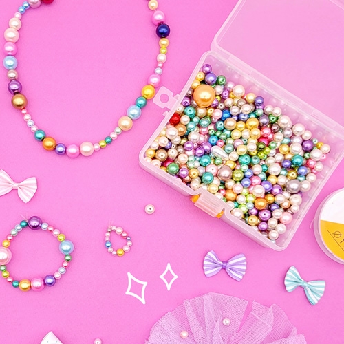 [만꾸] 낄래낄래 대용량 진주 구슬 세트(300g)