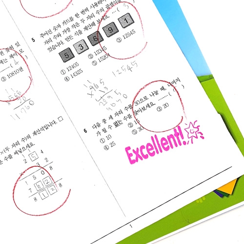 [만꾸] 영어 칭찬 스탬프세트(8종)/선생님 칭찬도장 확인도장