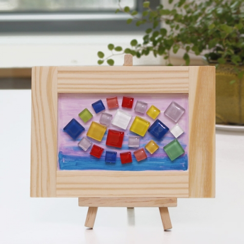 색타일 사각나무액자(5인용)