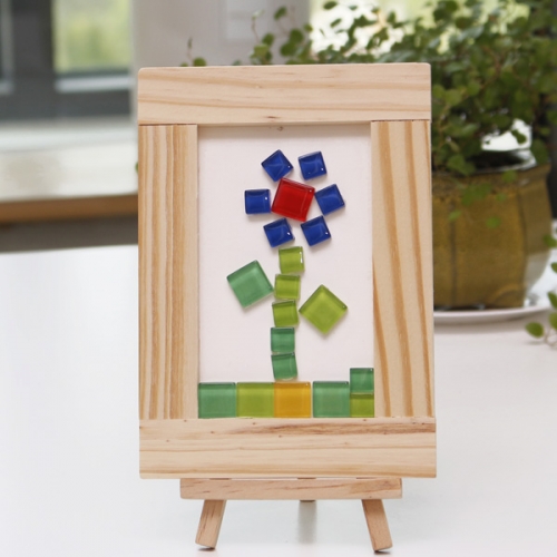 색타일 사각나무액자(5인용)