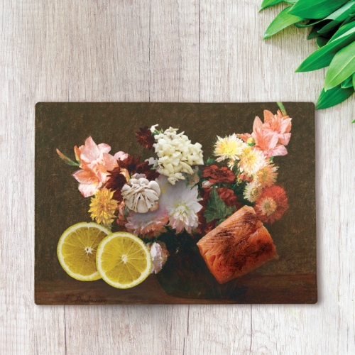 명화 디자인 강화 유리도마 항균 플레이팅 도마 2