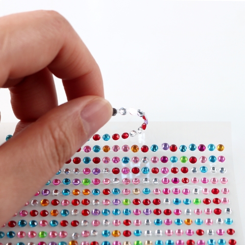 [메이크문구]크리스탈스티커 원형 3mm