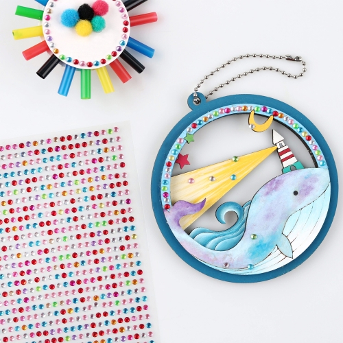 [메이크문구]크리스탈스티커 원형 3mm