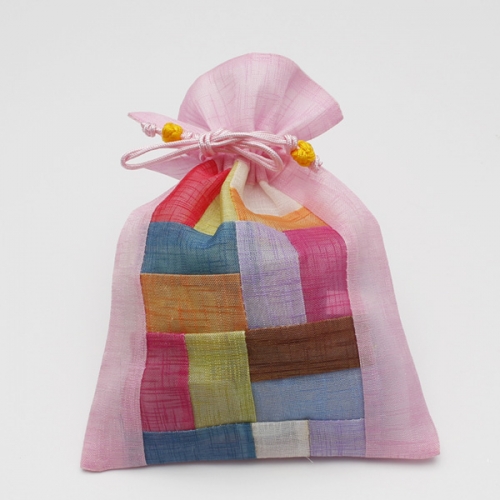 조각보 복주머니(2개)