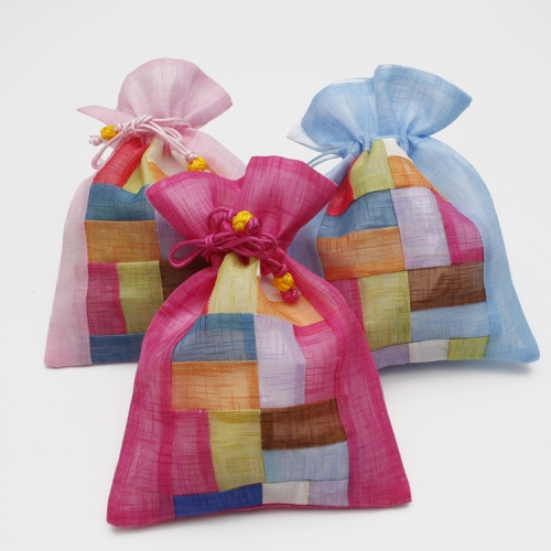 조각보 복주머니(2개)