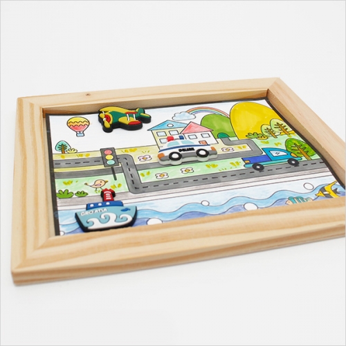 교통기관 파츠 액자