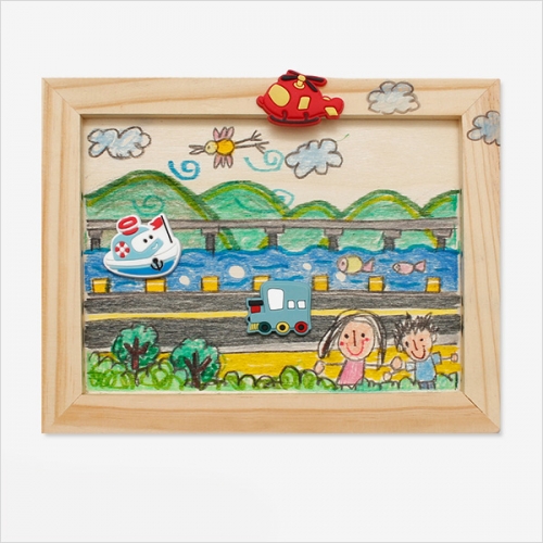 교통기관 파츠 액자