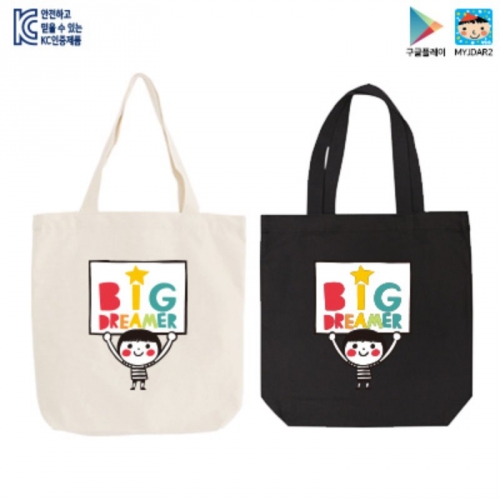 국내산 순면 아트캐릭터 에코백_빅드리머