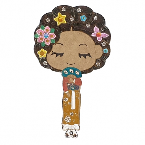 [키즈킹] 전통 손거울 만들기/한복 입은 아이3