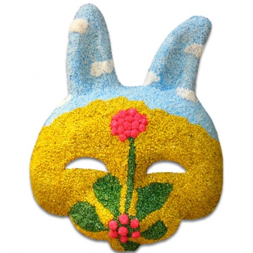 [얼쑤탈 KC인증] 국산 종이탈 토끼탈 + 클레이 세트