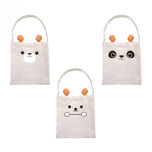 #출시특가# 귀 쫑끗 애니멀 귀욤펫 에코백 독서 가방 신발주머니 보조가방 3종