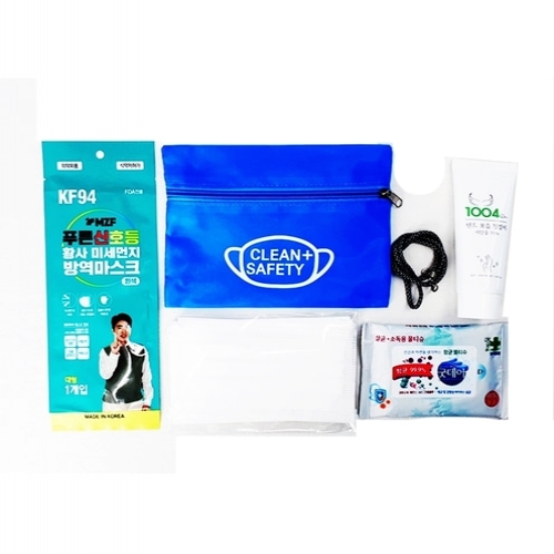 의약외품 국내산 KF94 MB필터 덴탈 마스크 코로나 방역 손소독제 키트 세트 파우치1