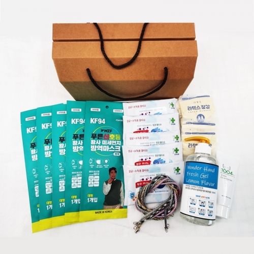 의약외품 국내산 KF94 MB필터 덴탈 마스크 코로나 방역 손소독제 키트 기프트박스