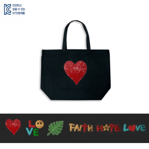 국내산 반짝반짝 투톤반전 모션 스팽글 _이불가방_★블랙★