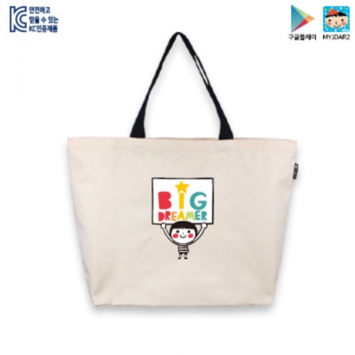 아트캐릭터에코백_빅드리머_이불가방_베이지