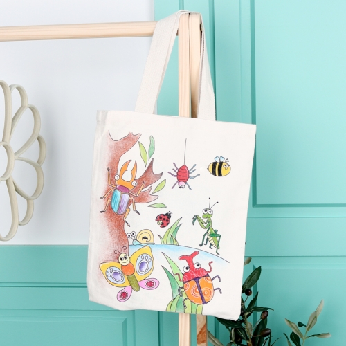 [메이크문구]캔버스가방 곤충친구들