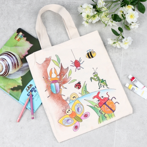 [메이크문구]캔버스가방 곤충친구들