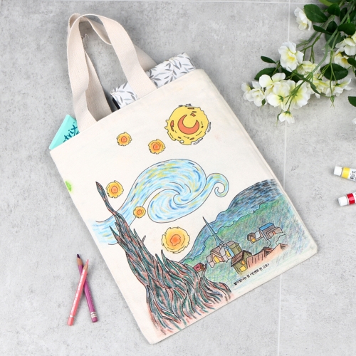 [메이크문구]캔버스가방 별이빛나는밤