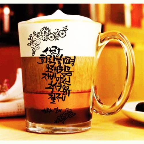 프리미엄 손잡이 글라스 머그 성령의열매