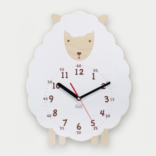 어린이 아이방 교육용 무소음 벽시계 - 스위트 램