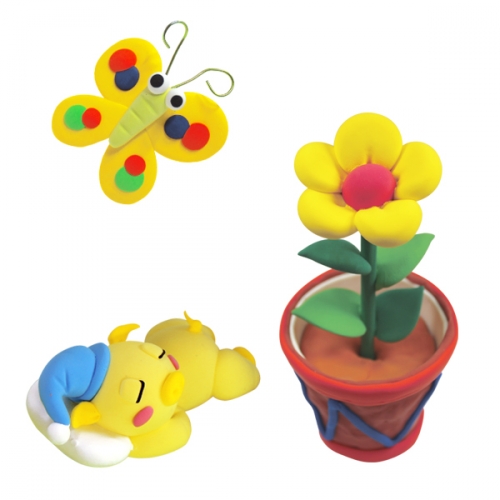 이지 클레이 600g_노랑