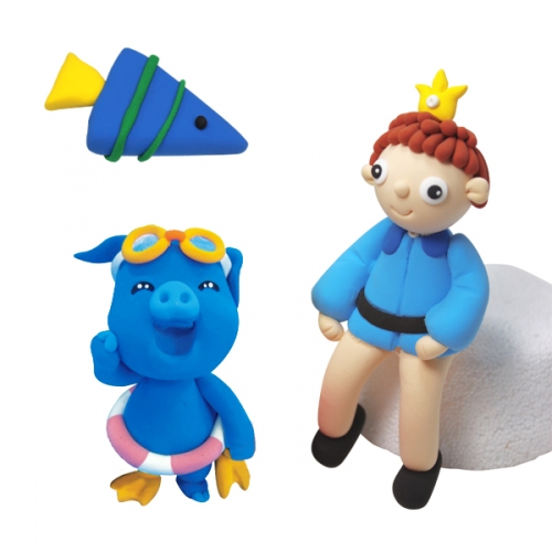 이지 클레이 600g_파랑