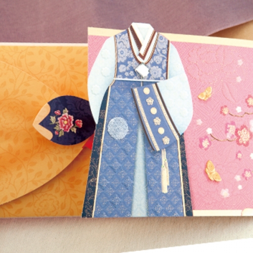 시아분홍 한복봉투 FB306-1