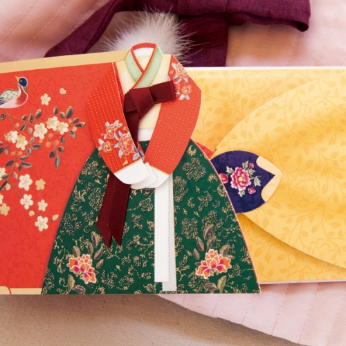 홍화 전통 한복봉투 FB306-5