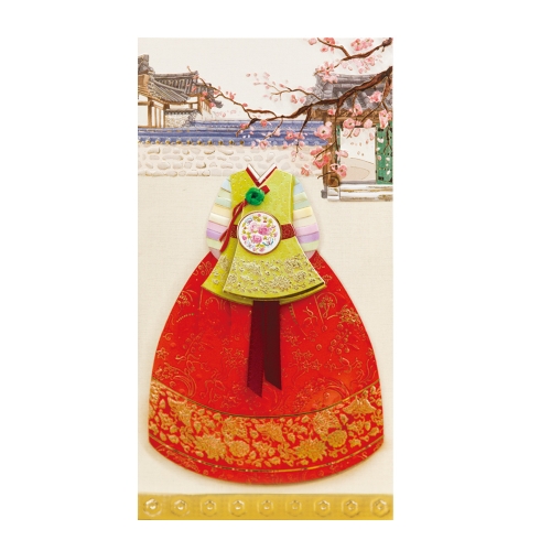 속보이는 자수한복 봉투 FB308-456(3종 한세트)