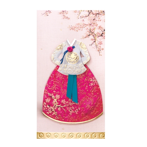 속보이는 자수한복 봉투 FB308-456(3종 한세트)