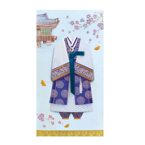 속보이는 자수한복 봉투 FB308 6종 한세트