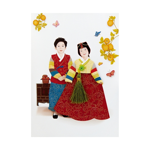 천재일우 한복카드세트 FT224 (6종 한세트)