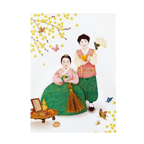 천재일우 한복카드세트 FT224 (6종 한세트)