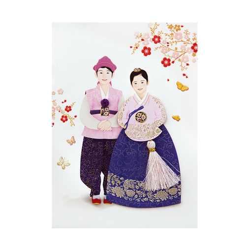 천재일우 한복카드세트 FT224 (6종 한세트)