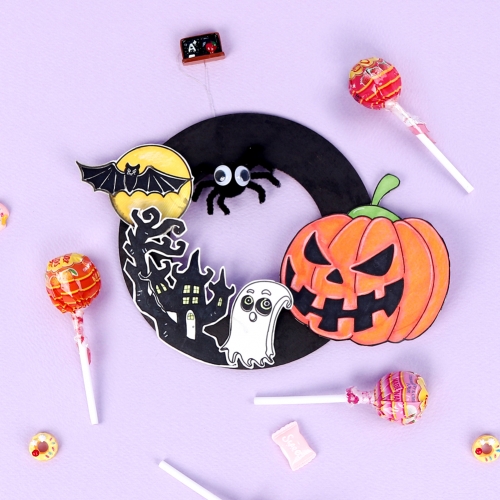 메이크문구 DIY616 할로윈리스만들기 호박