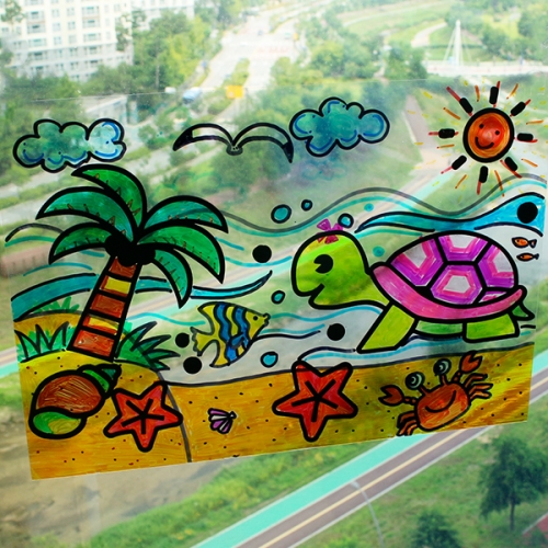 PVC필름+EVA밑그림 스티커