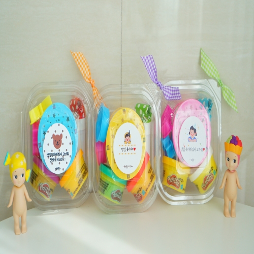 [무료라벨스티커제작] 아이들이 즐거워하는 플레이도우 햄버거 구디백