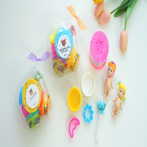 [무료라벨스티커제작] 아이들이 즐거워하는 플레이도우 햄버거 구디백