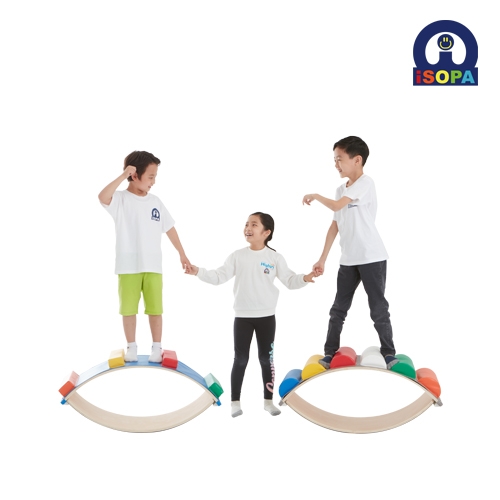 아이소파 유아체육교구 무지개밸런스 라운드 2개세트