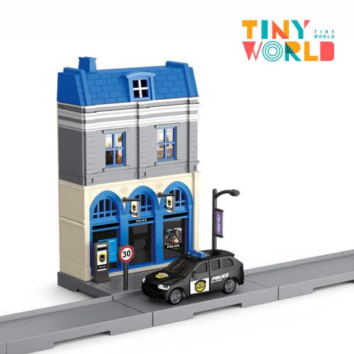[타이니월드] 클래식하우스 교통기관 만들기 자동차 소방서 경찰서 병원