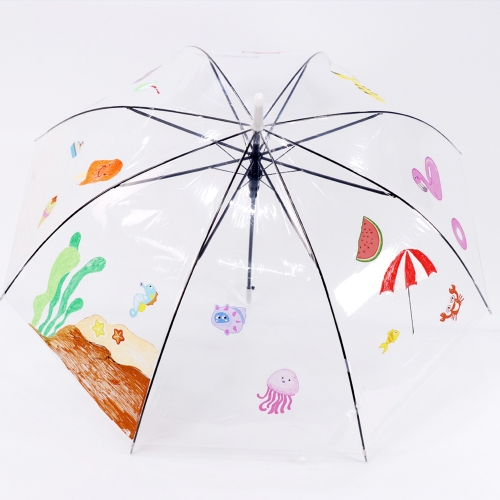 [메이크문구]M144 스티커여름우산꾸미기 물놀이