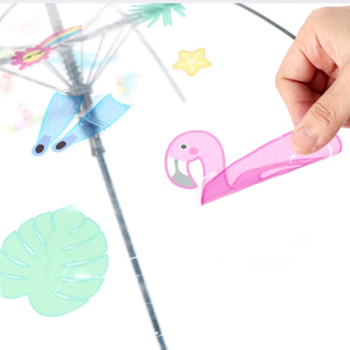 [메이크문구]M144 스티커여름우산꾸미기 물놀이