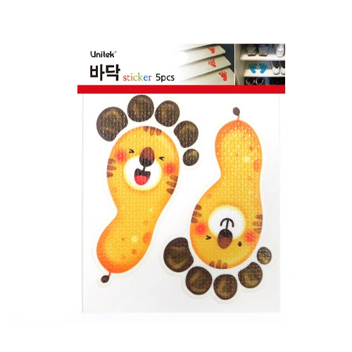 스티커몰 발바닥(5쌍) 동물1사자 F-159
