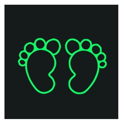 스티커몰 발바닥(5쌍) 통통동물노랑 F-163