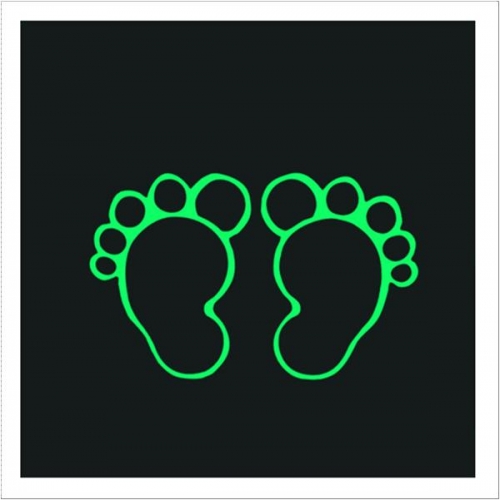 스티커몰 발바닥(5쌍) 통통동물파랑 F-164