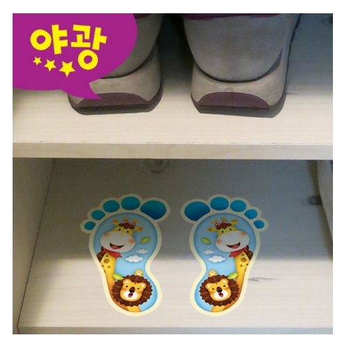 스티커몰 발바닥(5쌍) 짝꿍기린 F-166