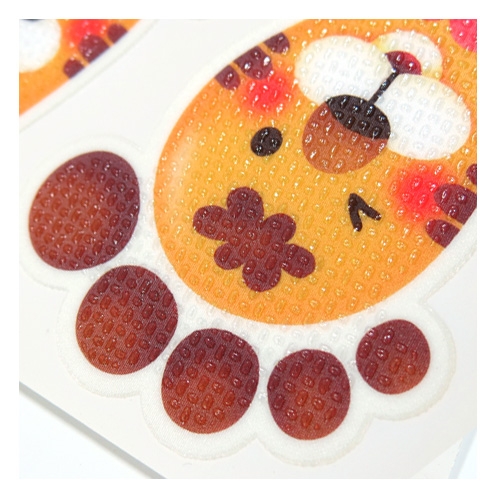 스티커몰 발바닥(5쌍) 동물2호랑이 F-176