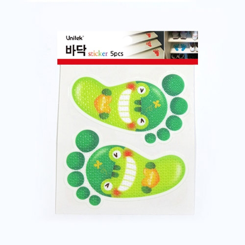 스티커몰 발바닥(5쌍) 동물2공룡 F-177